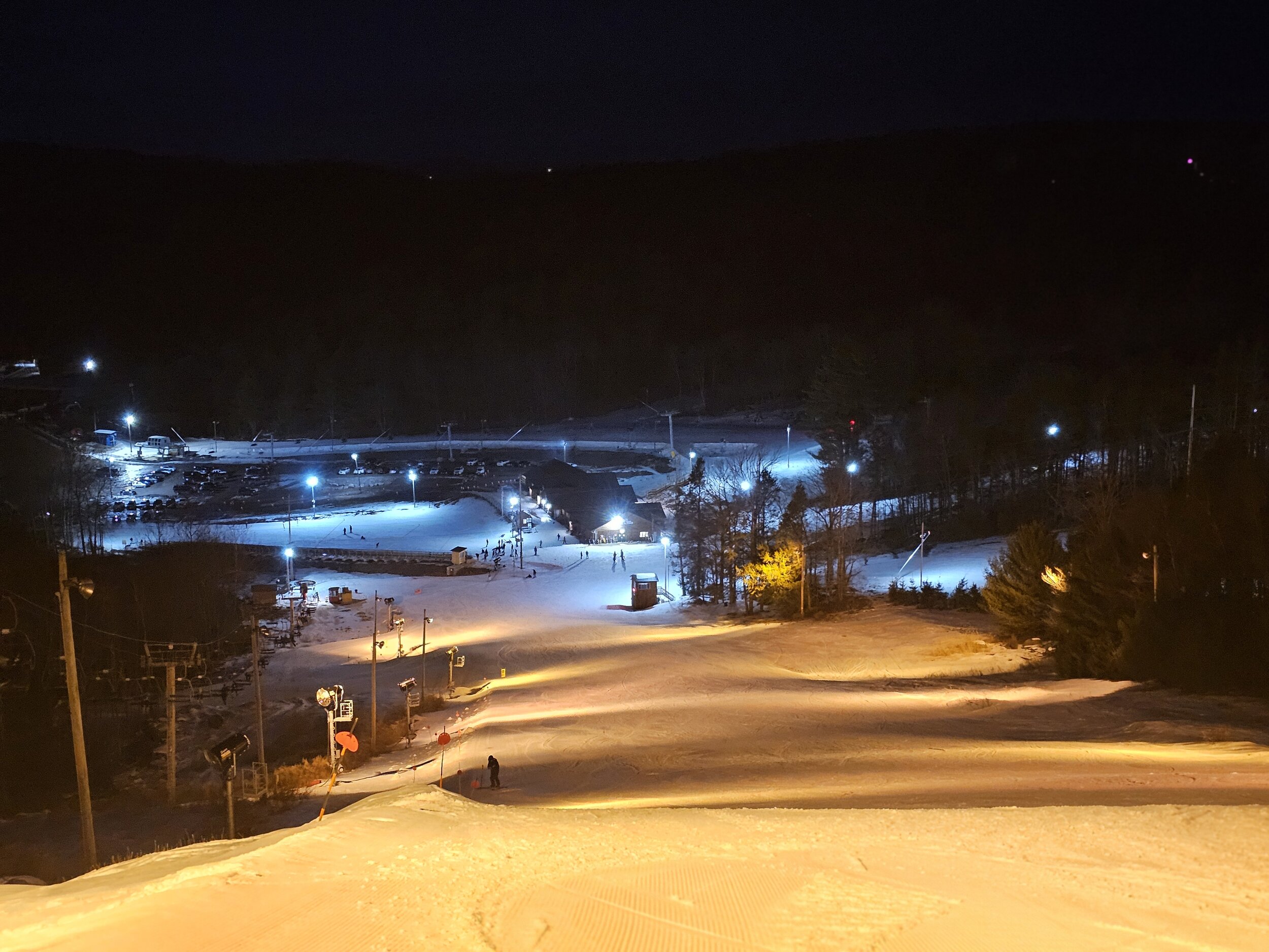 night skiing