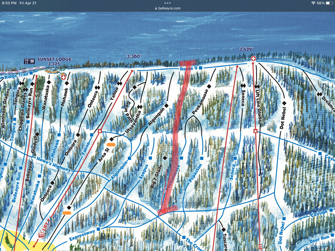 Belleayre Map