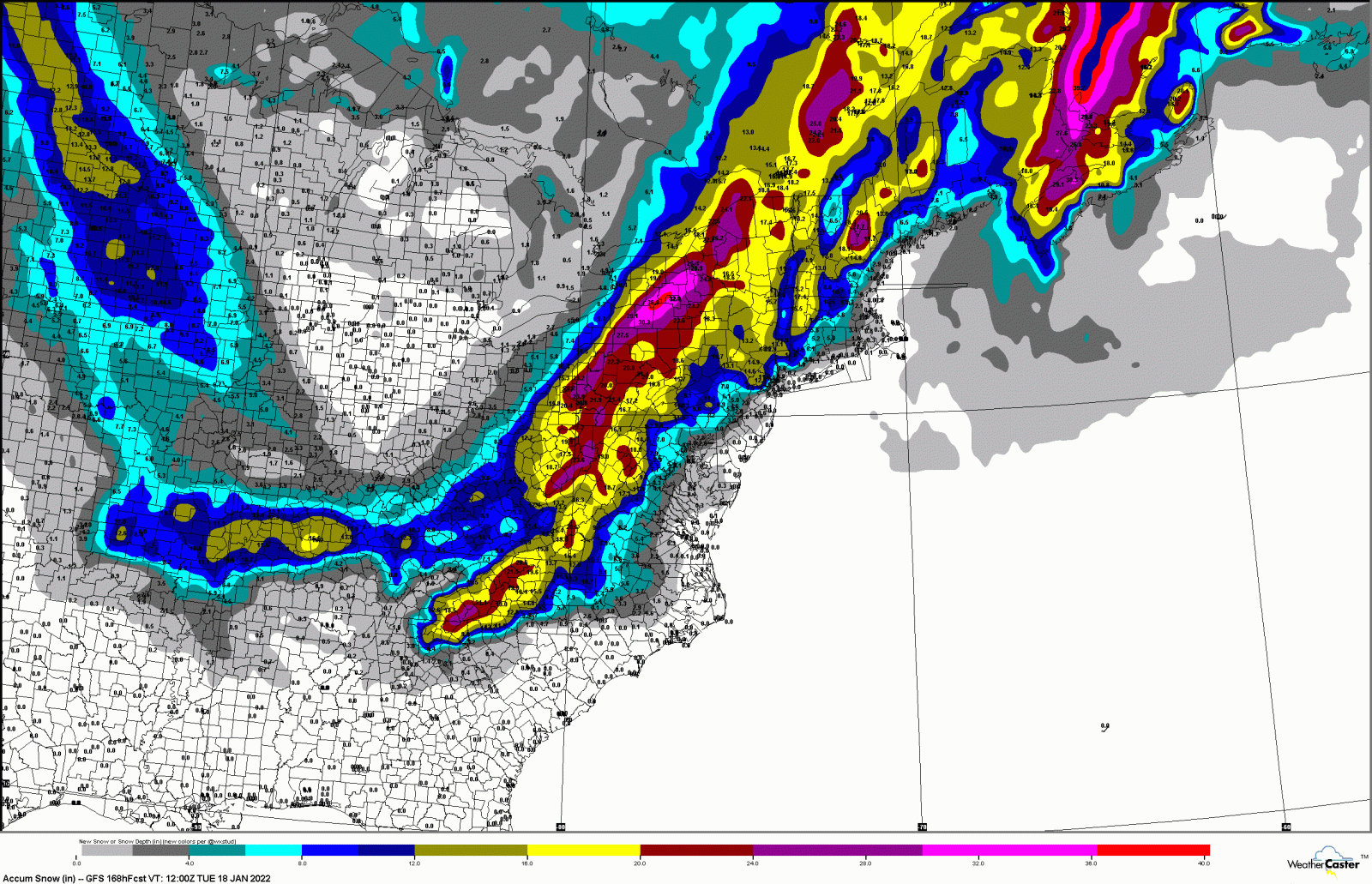 EASTERN-US_GFS_SFC_ACCUM-SNOW-PLOTS_168HR