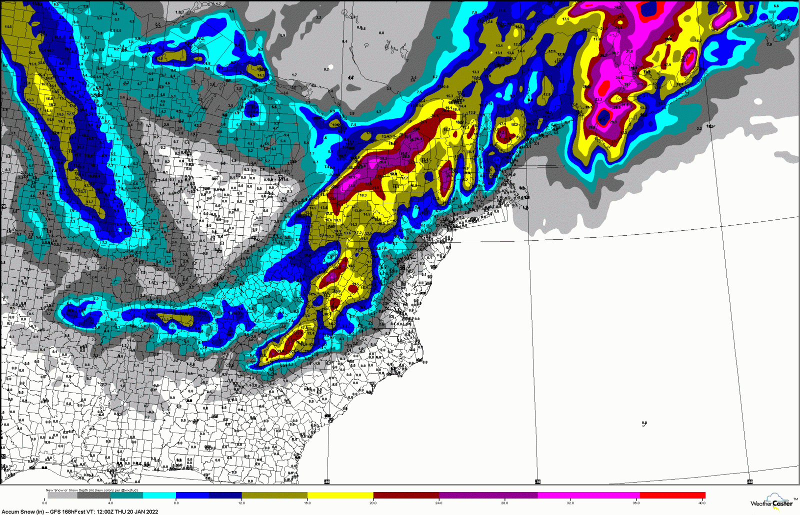 EASTERN-US_GFS_SFC_ACCUM-SNOW-PLOTS_168HR