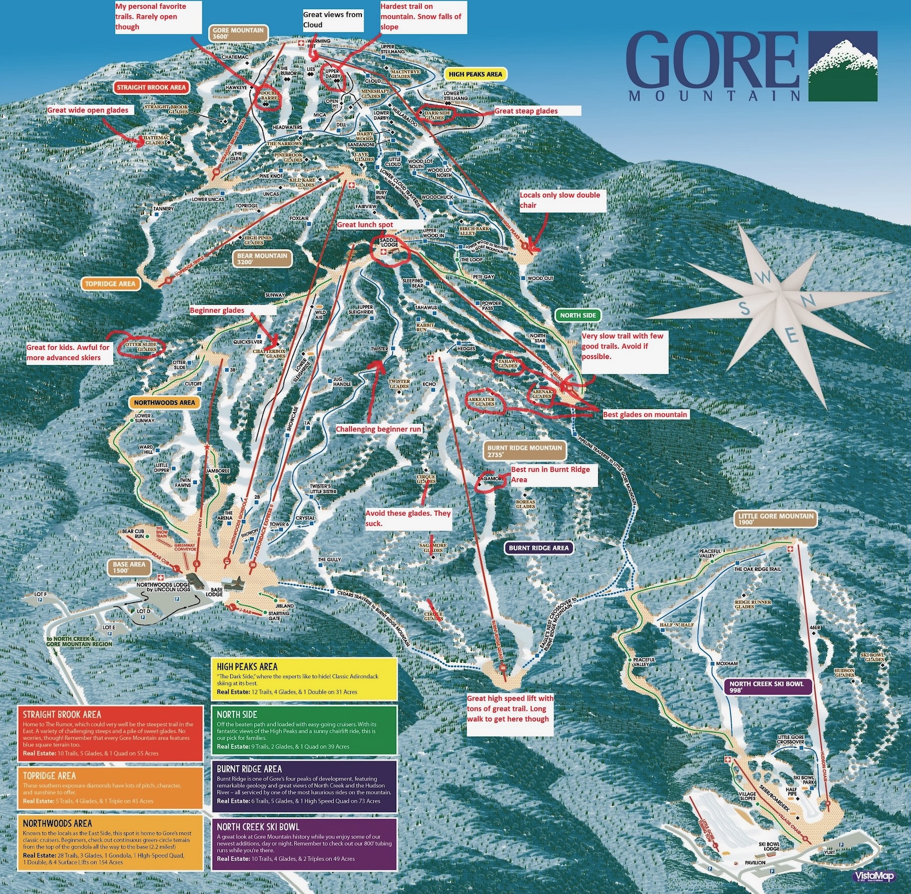 Gore Honest Trail Map