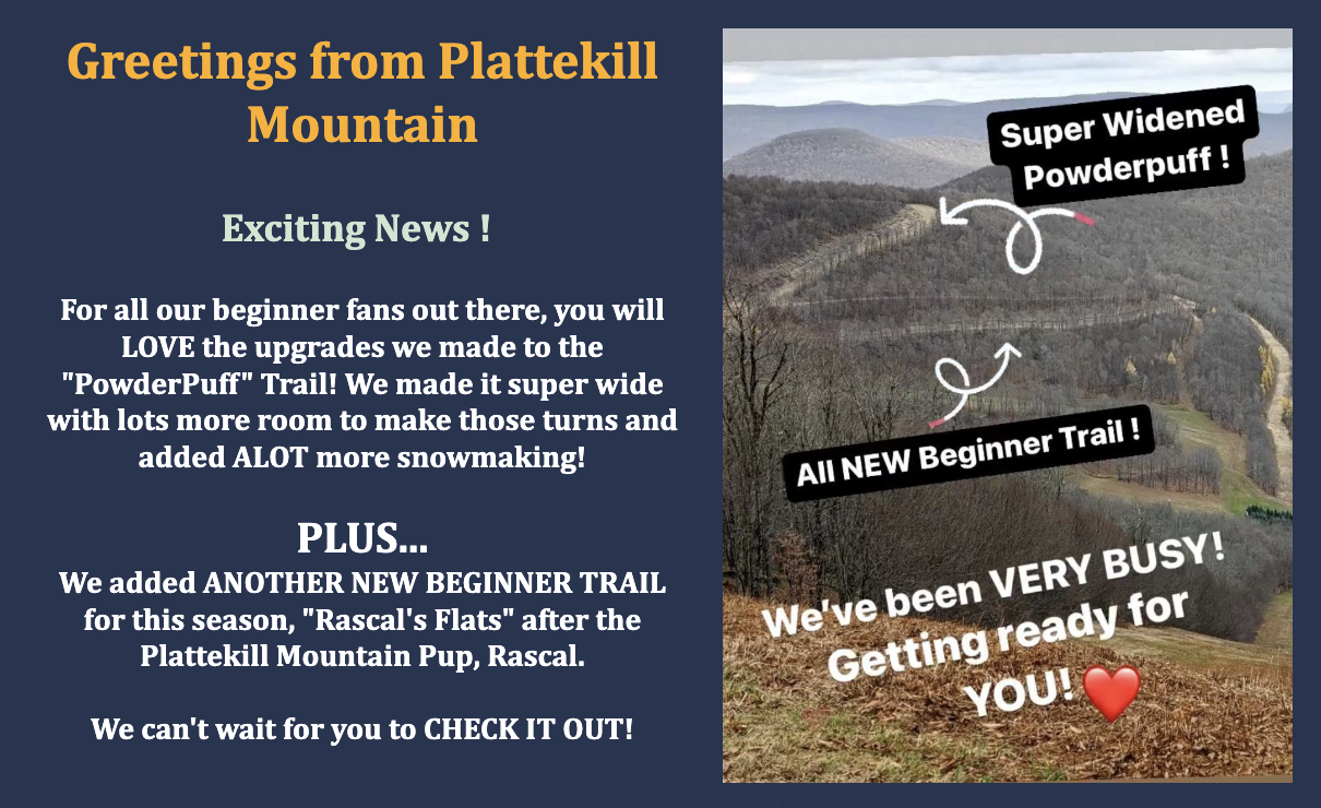 Plattekill improvements for beginners