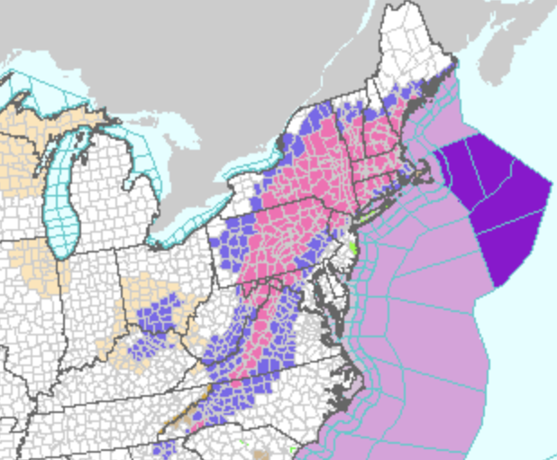 Winter Storm Warnings