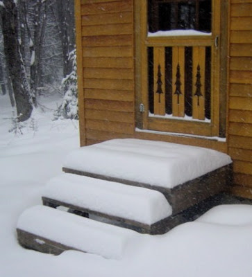 Snow on Porch