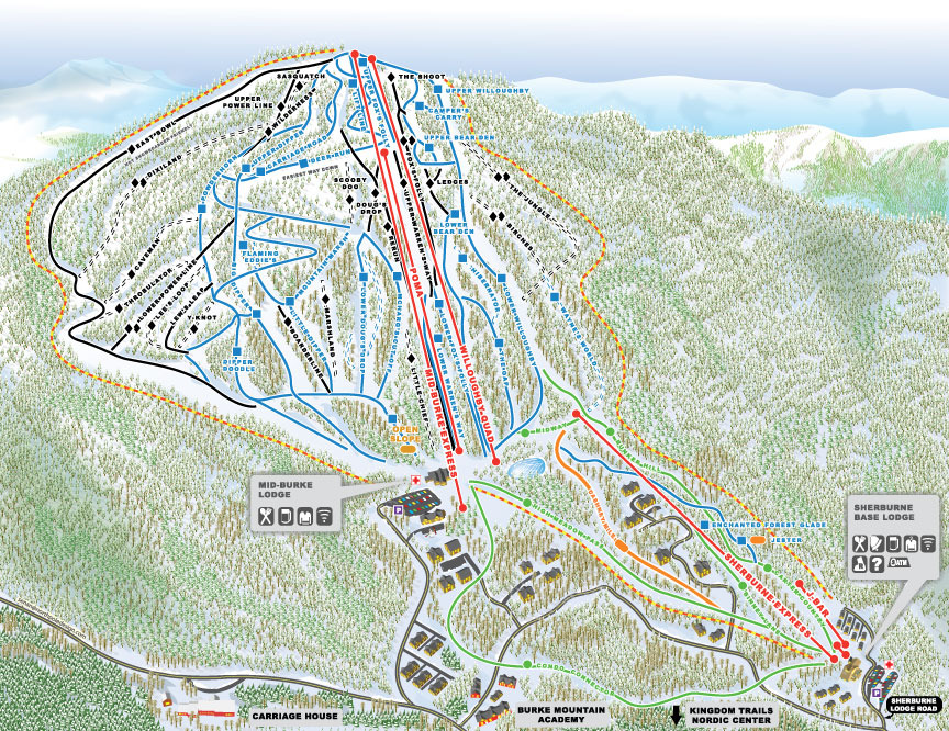 Burke Mtn Trail Map 