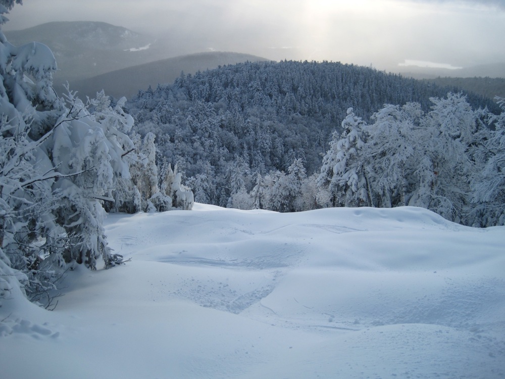 skiing with a camera