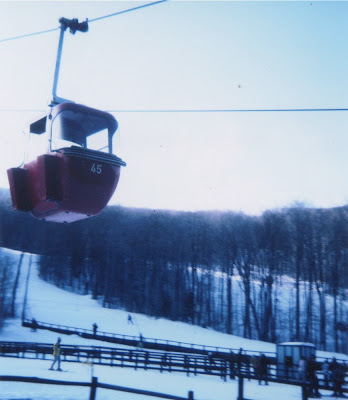 Gore Mountain's old red gondola