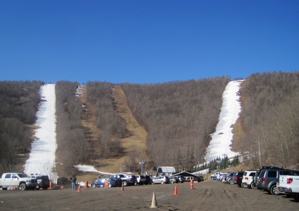 Beautiful day for Plattekill Mogul Competition.