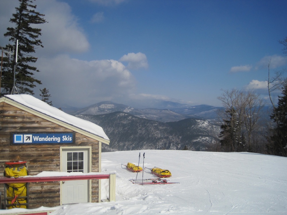 view of NH White Mountains