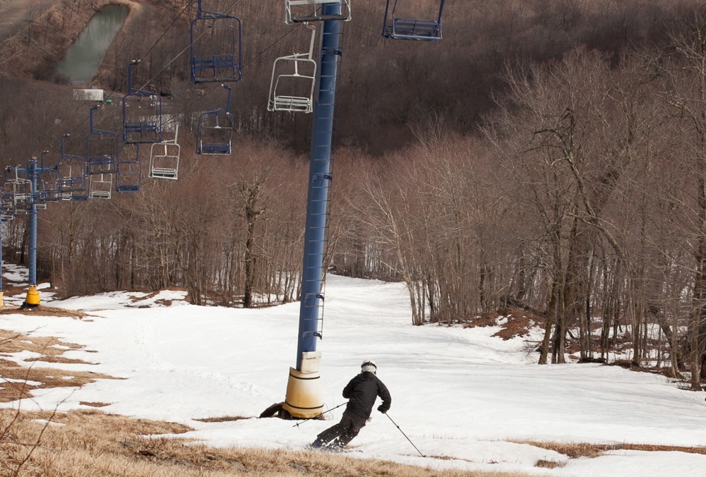 End of the ski season at Plattekill