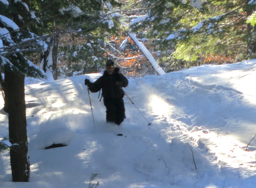 making turns on waxless skis