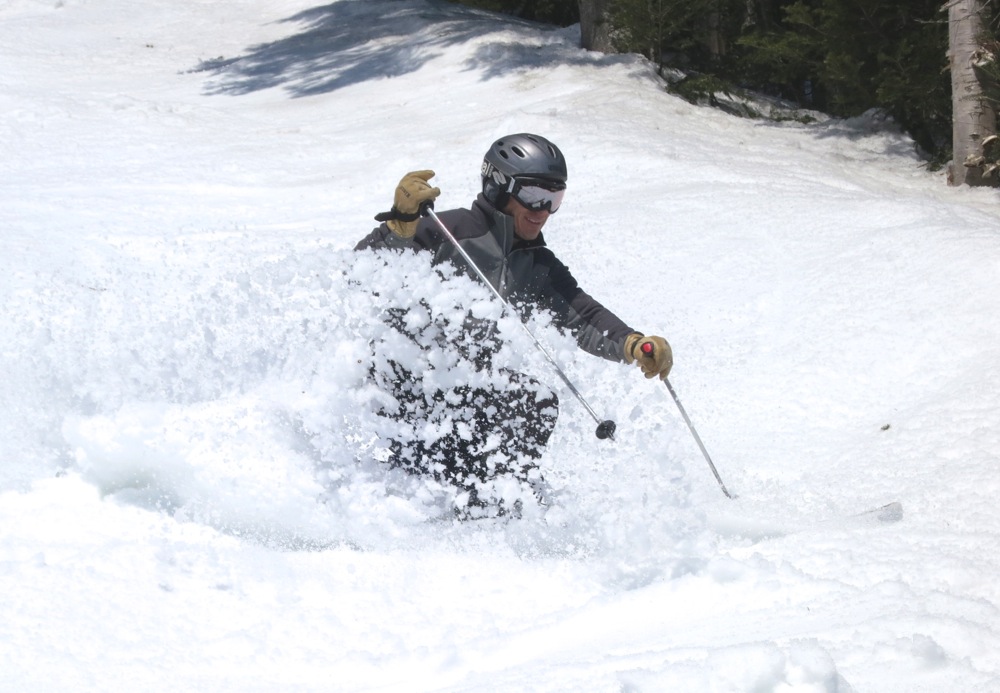 Deep spring snow at Gore Mountain