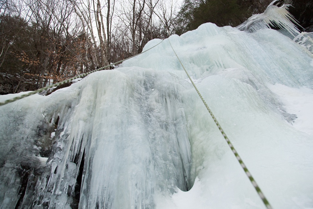 Platte Clove ice climbing