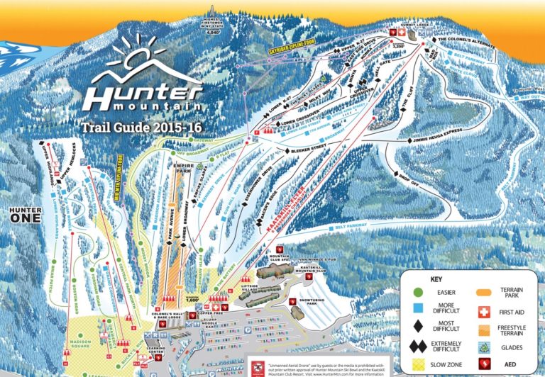 Hunter Mountain Trail Map, Stats and Profile NY Ski Directory