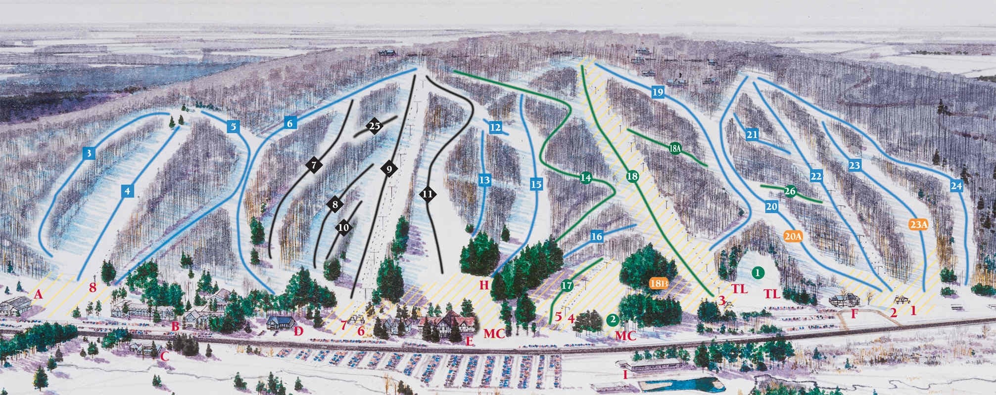 Peek'n Peak trail map