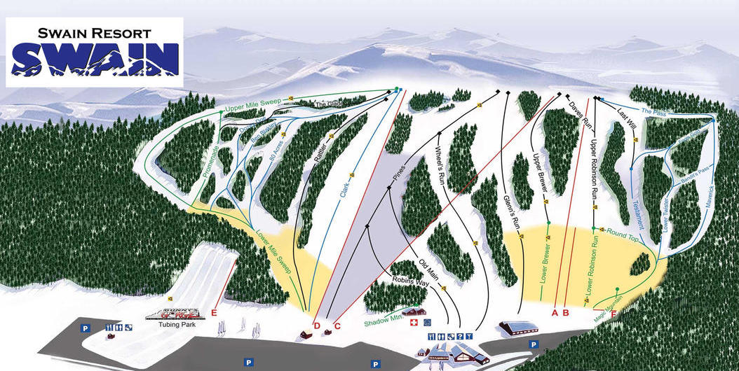 Swain trail map