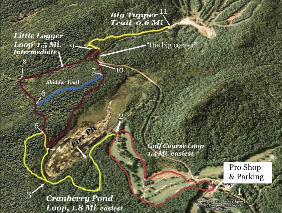 Tupper Lake cross country ski-trail-map