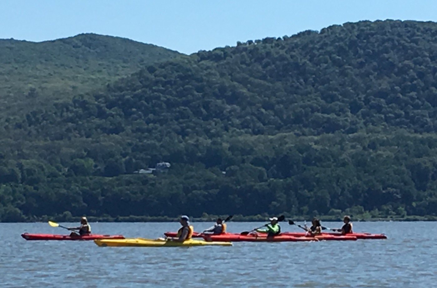 Bannerman Island kayakers