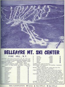 Belleayre Ski Center Map 1969 • NYSkiBlog Directory