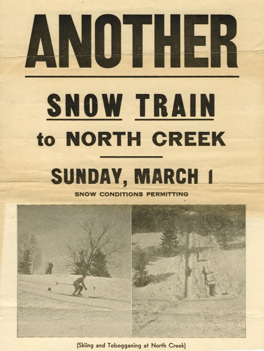 North Creek Snow Train ad