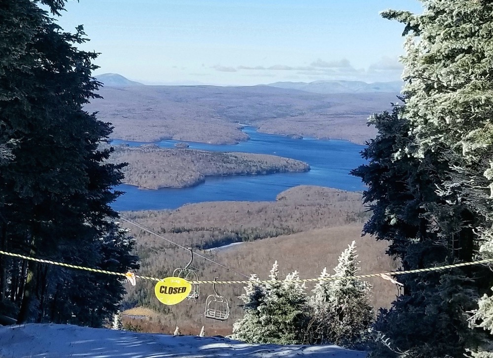 closed trail at mount snow