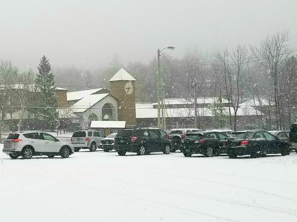 morning snow at okemo