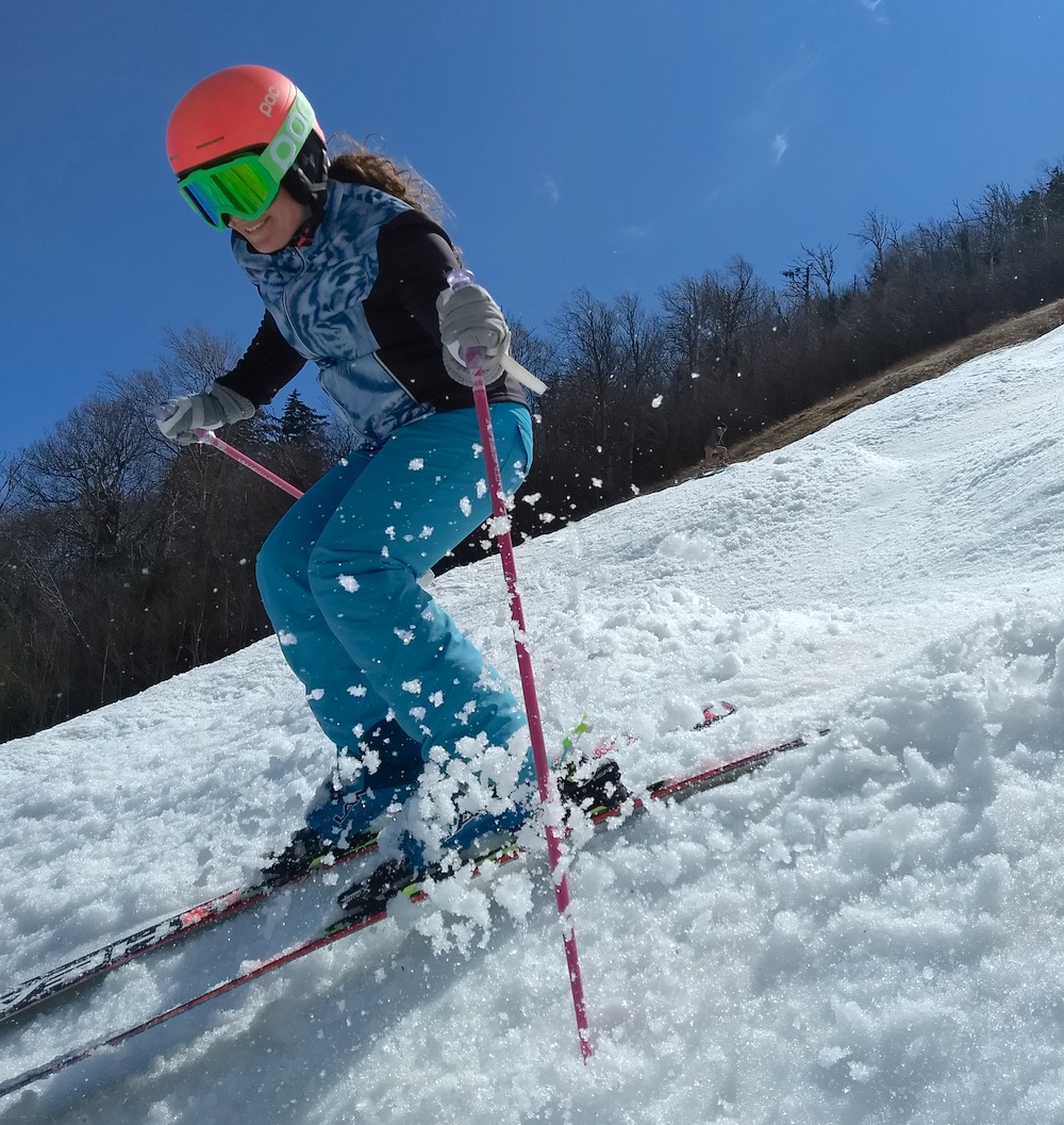 skiing corn snow