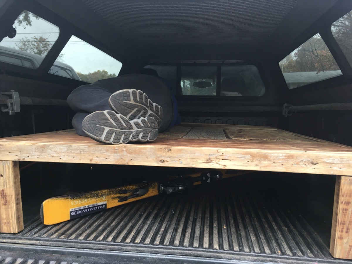 truck bed ski storage