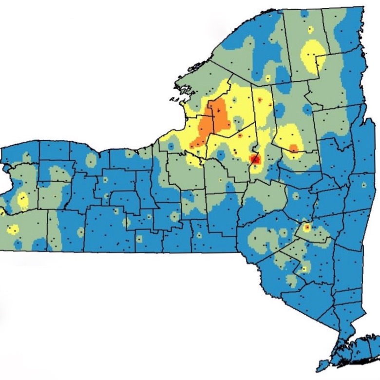 NY State Average Snowfall 1960 - 2012 | NYSkiBlog Directory