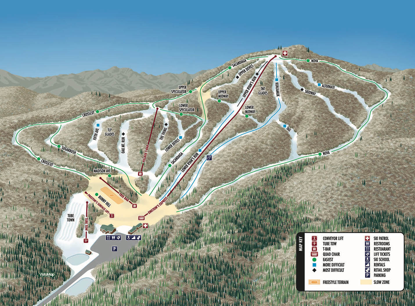 Oak Mountain trail map