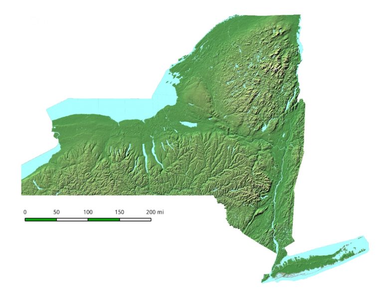 The Topography of New York • NYSkiBlog Directory