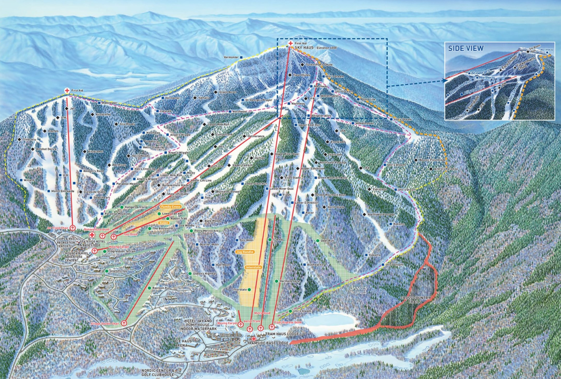 Jay Peak trail map