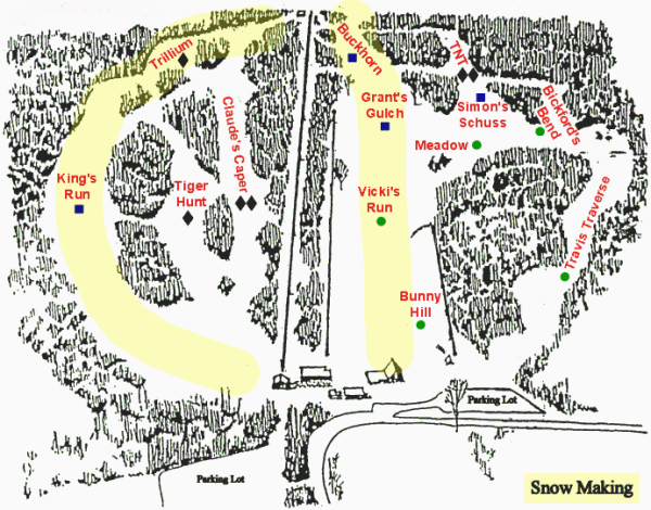 Cazenovia Ski Club trail map
